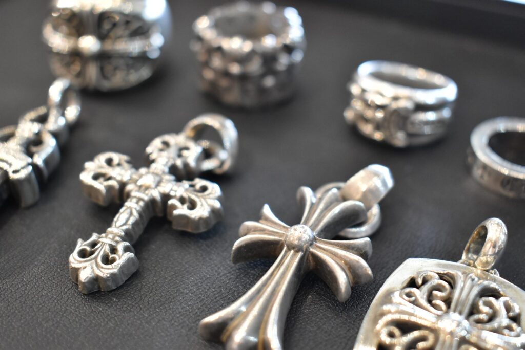一点ごとに選ばれたシルバーアクセサリー